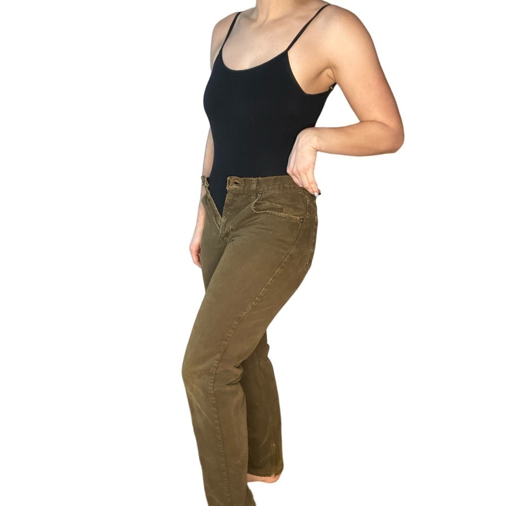 VINTAGE Army Green Distressed Gap Denim Pants 31
